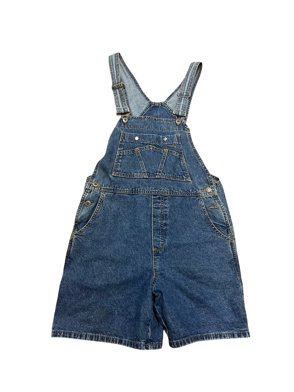 Vintage Rockies Relaxed Carpenter Overall Shorts Sz M Cottagecore College Skater